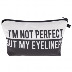 makeup bag PERFECT EYELINER BW