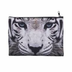 makeup bag white tiger