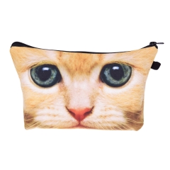 makeup bag  ginger cat