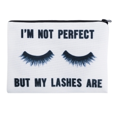 makeup bag PERFECT LASHES WHITE