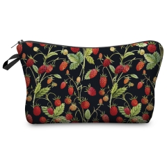 Cosmetic case STRAWBERRIES BLACK