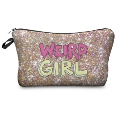 Cosmetic case WEIRD GIRL GLITTER