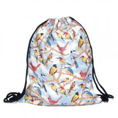 simple backpack birds blue