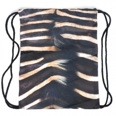 束口袋斑马纹zebra fur