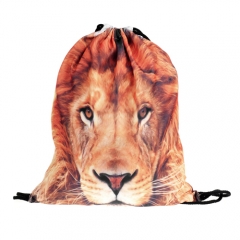 Drawstring bag lion