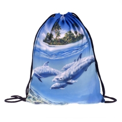 Drawstring bag dolphins