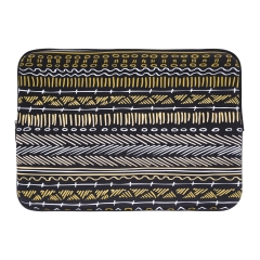 laptop case  aztec gold black