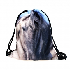 simple backpack gray horse
