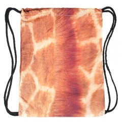 simple backpack giraffe fur