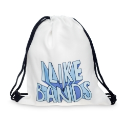 Drawstring bag I like bands
