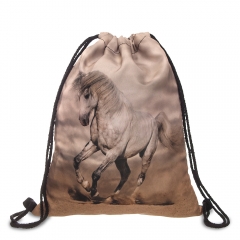 simple backpack clouds horse