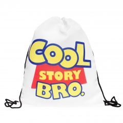 束口袋字母cool story bro