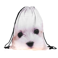 Drawstring bag puppy soft