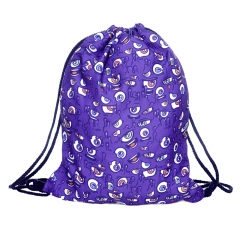 simple backpack zombie eyes purple