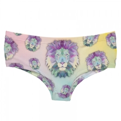 女式内裤紫色狮子头多图LION PASTEL