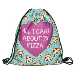 simple backpack pizza heart