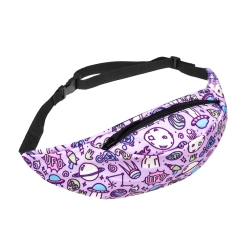 belt bag DOODLE UFO PURPLE