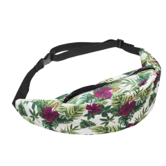 belt bag PURPLE TROPICALFLOWERS