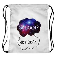 Drawstring bag school not okay