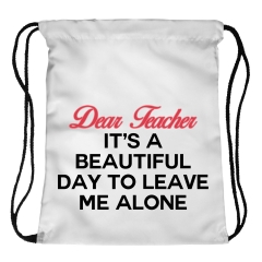 Drawstring bag dear teacher