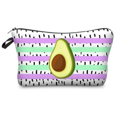 Cosmetic case AVOCADO STRIPES