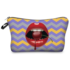 Cosmetic case  cherry lips wiz