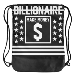 皮底束口袋星星白条BILLIONAIRE MAKE MONEY