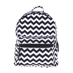 backpack zigzag black