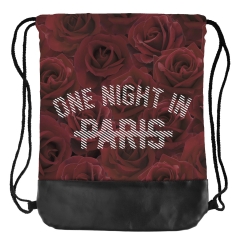 皮底束口袋巴黎红玫瑰PARIS RED ROSES