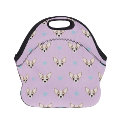 lunch bag CHIHUAHUA HEARTS