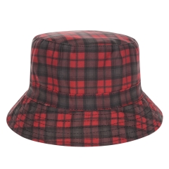 hat tartan red