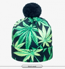 Beanie  BLACK WEED