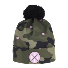 Beanie camo pink