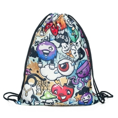 Drawstring bag grafitti