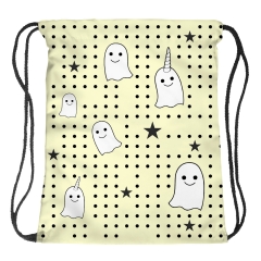 Drawstring bagsnap ghost