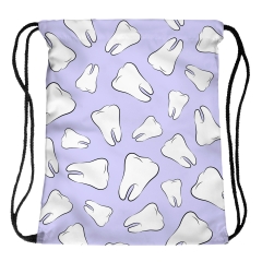 Drawstring bag teeth