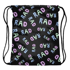 Drawstring bag rad black