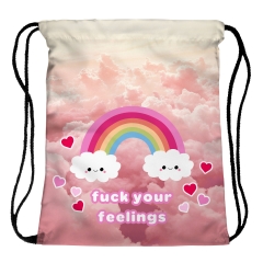 Drawstring bag rainbow fellings