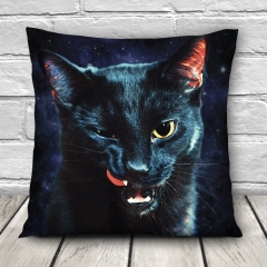 抱枕吐舌黑猫BLACK CAT