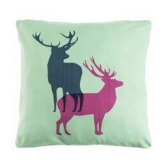 Pillow green deers