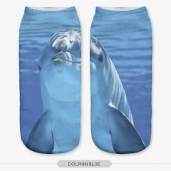短袜双拼海豚DOLPHIN BLUE