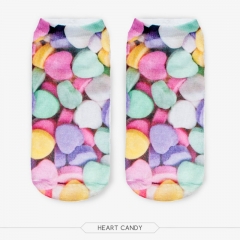 socks heart candy