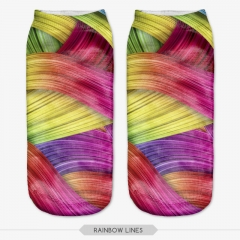 socks rainbow hair