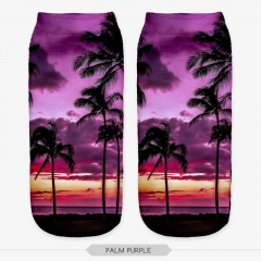 socks palm purple