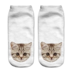 socks silver kitty head