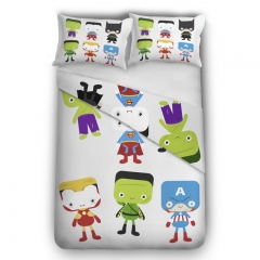 bedding SUPERHEROES GRAY