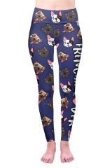 High waist leggings frenchie lover