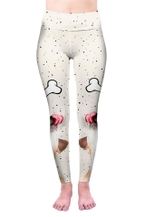 High waist leggings bone dog