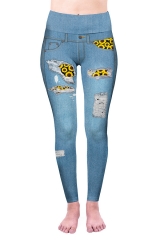 High waist leggings sunflowers