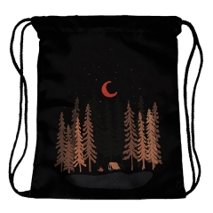 Drawstring bag pink moon